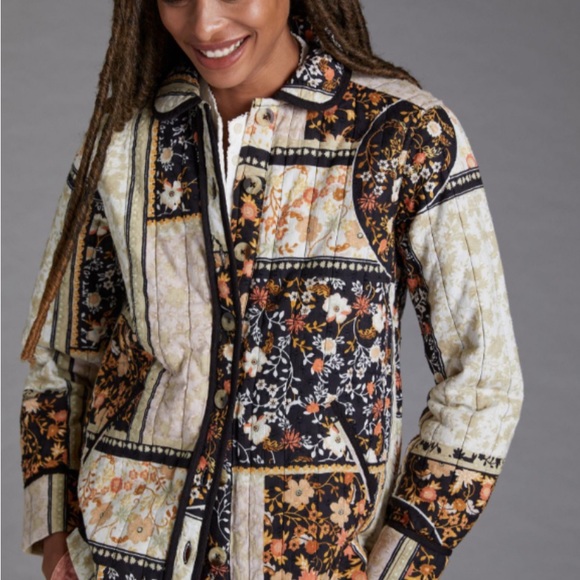 Anthropologie Jackets & Blazers - 💥HOST PICK💥 ANTHROPOLOGIE PATCHWORK QUILTED SHIRT JACKET